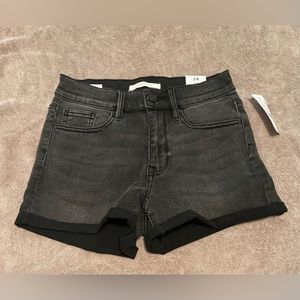 NWT PACSUN The Shortie Black Shorts 24